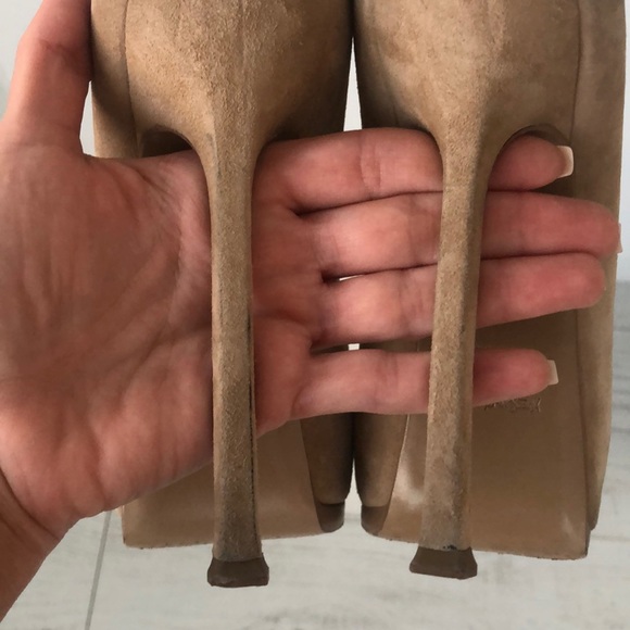 YSL Tribtoo 105 Pump Suede Nude - Picture 6 of 6